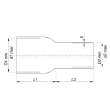 Dimension drawing — Pre-insulated pipe sealing cap, TKRK type